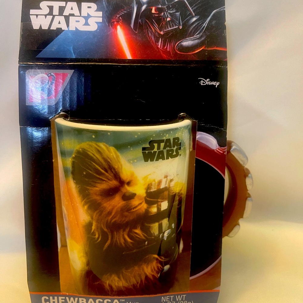 Disney Star Wars Chewbacca Hot Cocoa-Coffee Mug w/Cocoa Mix Cup